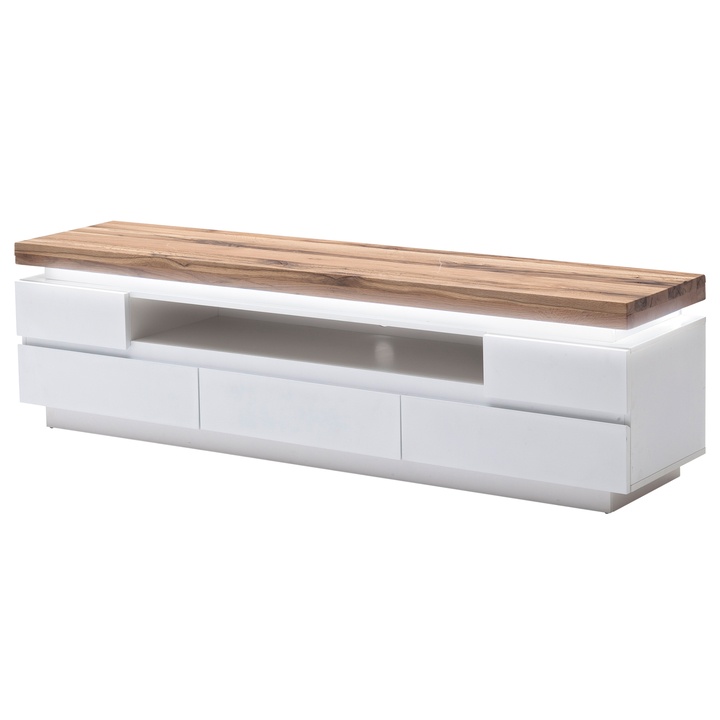 Sconto TV komoda RANIA 92 bílá/dub