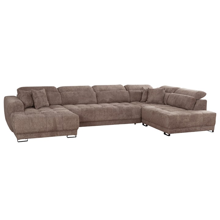 Sconto Sedací souprava REGINA II pravá, šedohnědá