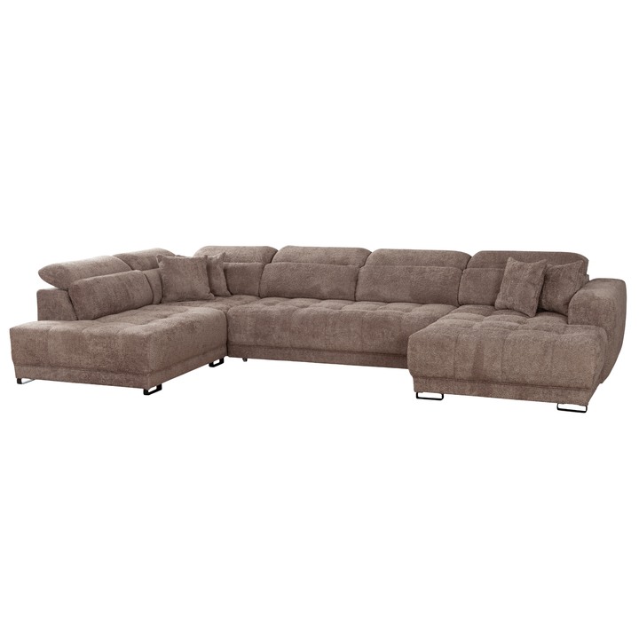 Sconto Sedací souprava REGINA II levá, šedohnědá