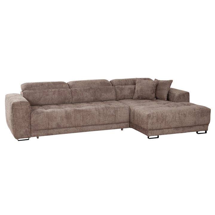 Sconto Sedací souprava REGINA pravá, šedohnědá