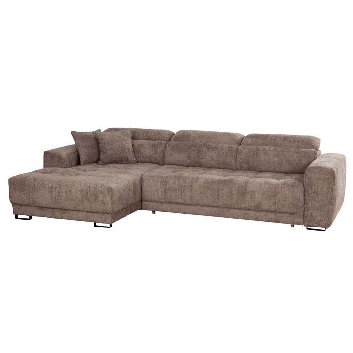 Sconto Sedací souprava REGINA levá, šedohnědá