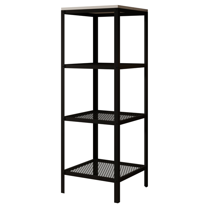 Sconto Regál  RELI černá/bílá lesklá
