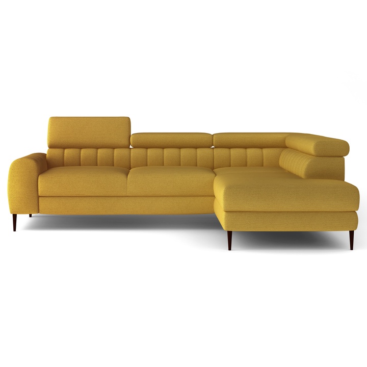 Sconto Sedací souprava REVO L pravá, žlutá