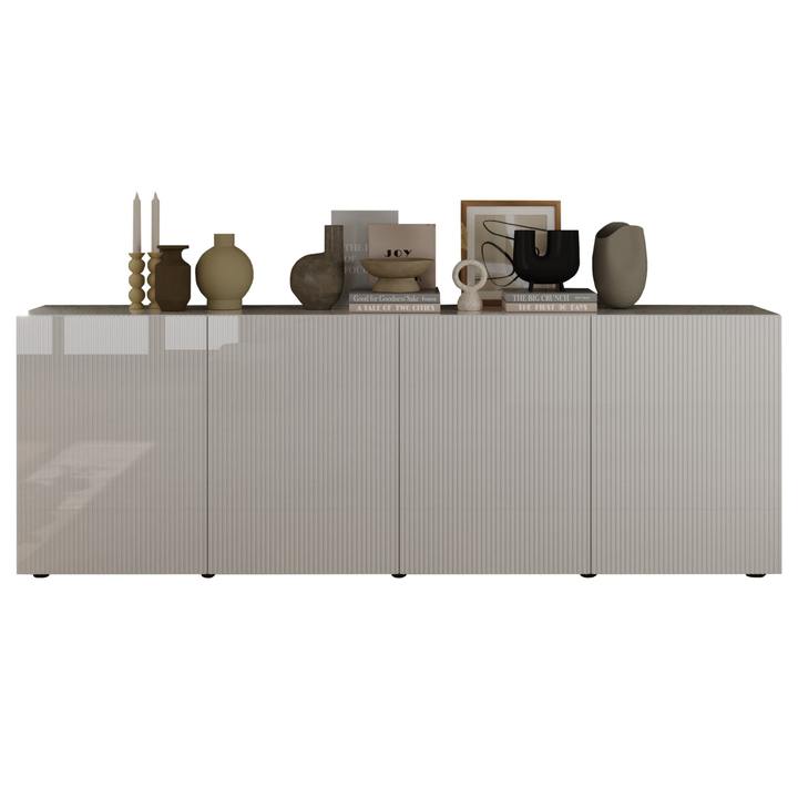 Sconto Komoda RIO 1 bílá lesklá