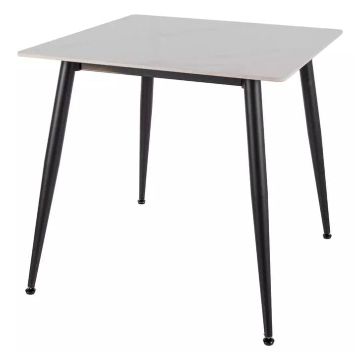 Sconto Jídelní stůl RION bílá/černá, šířka 80 cm