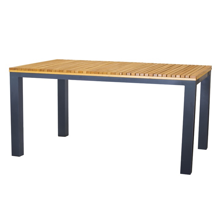 Sconto Jídelní stůl RIPPER antracitová/přírodní, šířka 160 cm