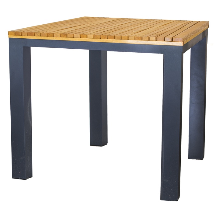 Sconto Jídelní stůl RIPPER antracitová/přírodní, šířka 80 cm