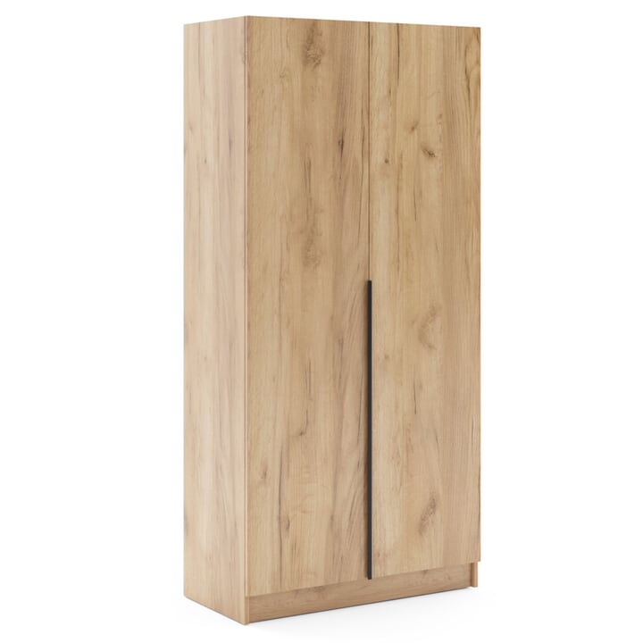 Šatní skříň RIVA 100 dub craft zlatý, výška 215 cm, hloubka 42 cm 1