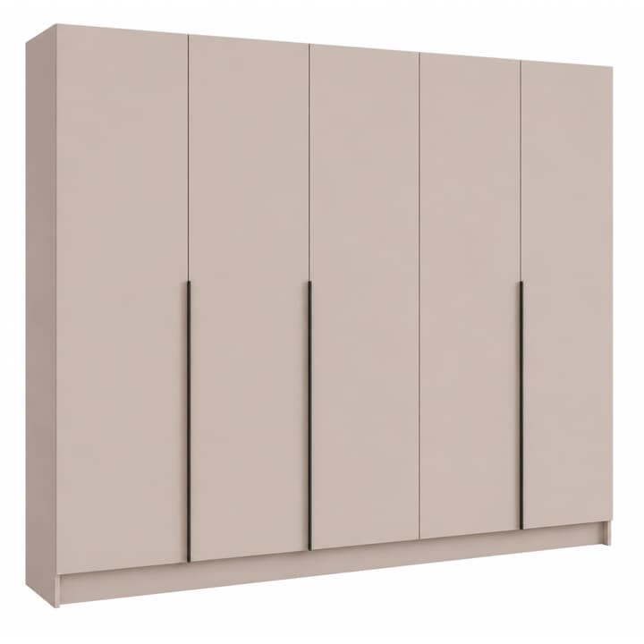 Šatní skříň RIVA 250 kašmírová, výška 245 cm 1