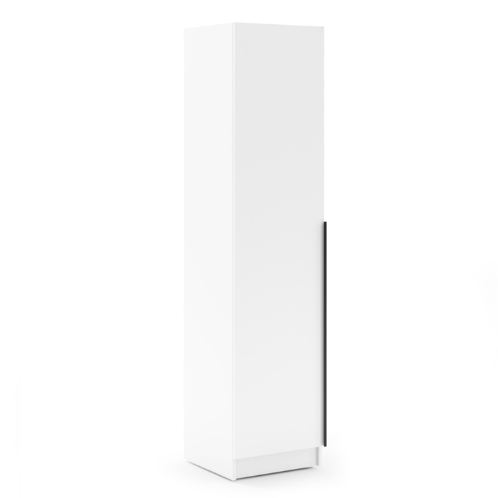 Šatní skříň RIVA 50 bílá, výška 215 cm, hloubka 61 cm 1