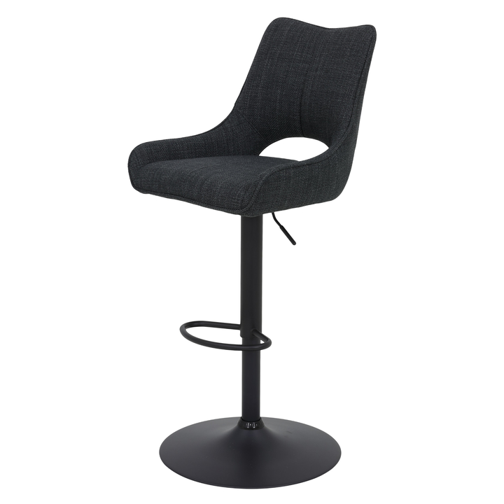Sconto Barová židle ROCKPORT antracitová/černá