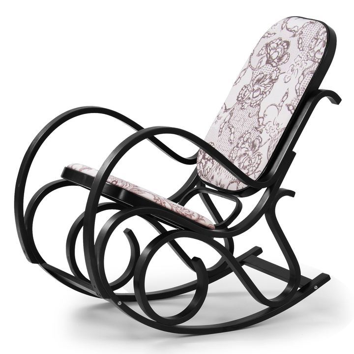 Sconto Houpací křeslo ROCKY wenge