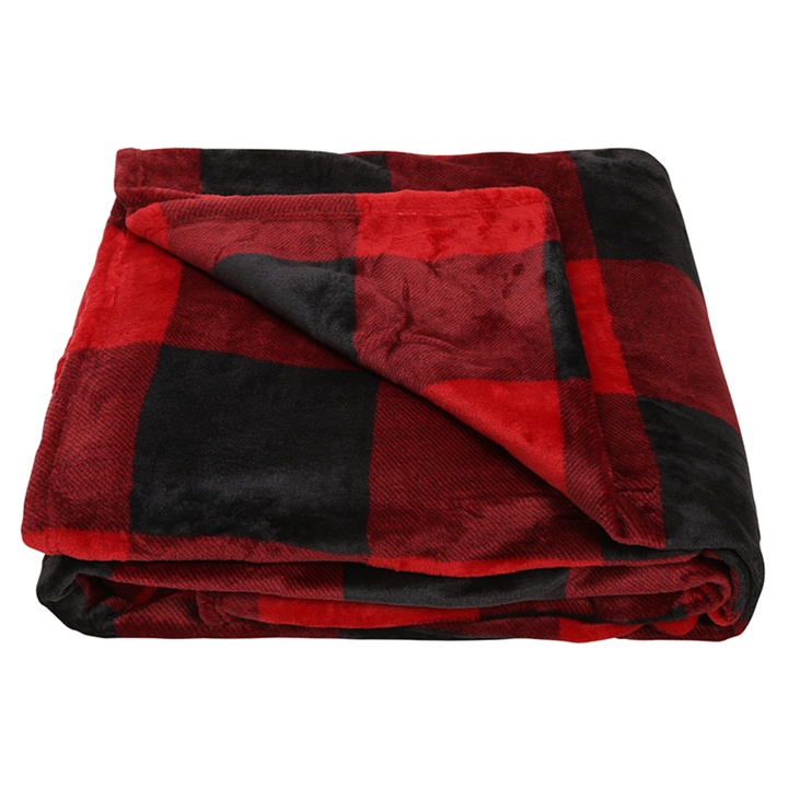 Sconto Deka RODINNÁ DEKA červenočerná, 200x300 cm