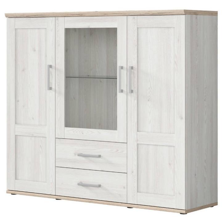 Sconto Komoda/vitrína  ROMANCE 45-015 modřín/dub sanremo