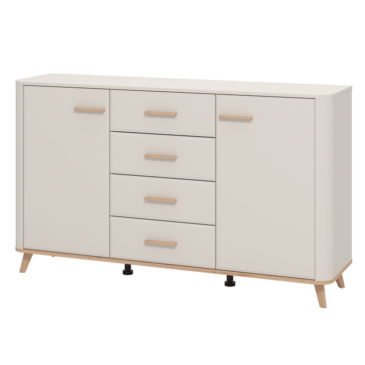 Sconto Komoda ROWEN kašmírová/dub artisan, šířka 154 cm