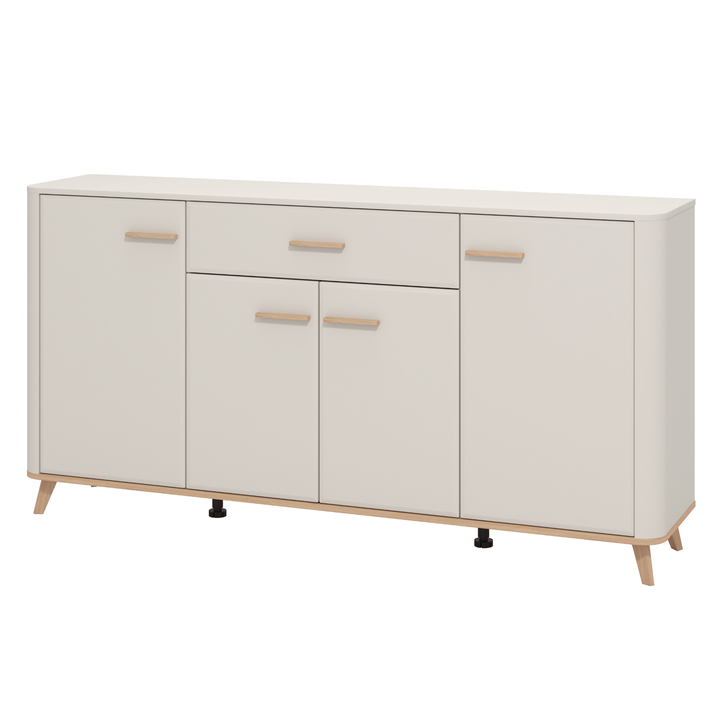 Sconto Komoda ROWEN kašmírová/dub artisan, šířka 180 cm