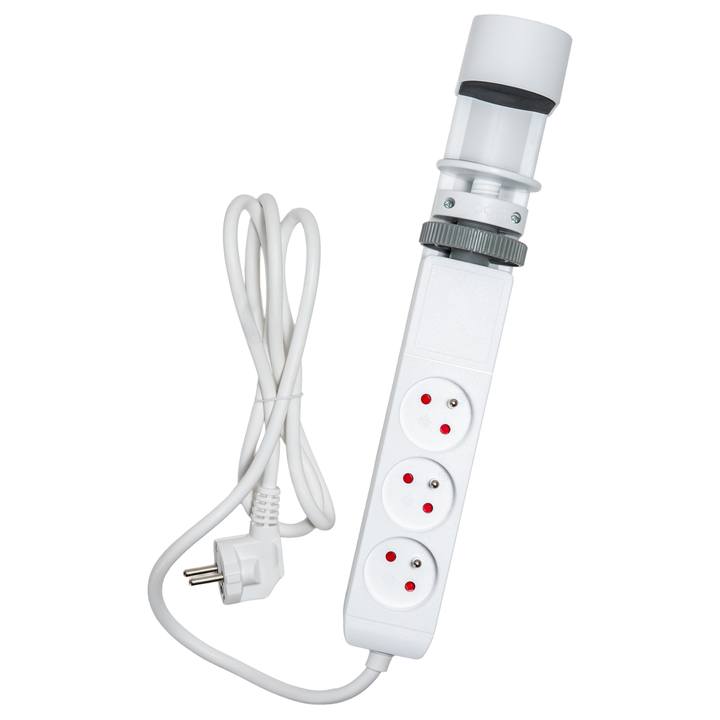 Prodlužovací kabel na stůl RPC 72 bílá, 3 zásuvky, 2x USB-A, 1x USB-C, délka 1,5 m 1