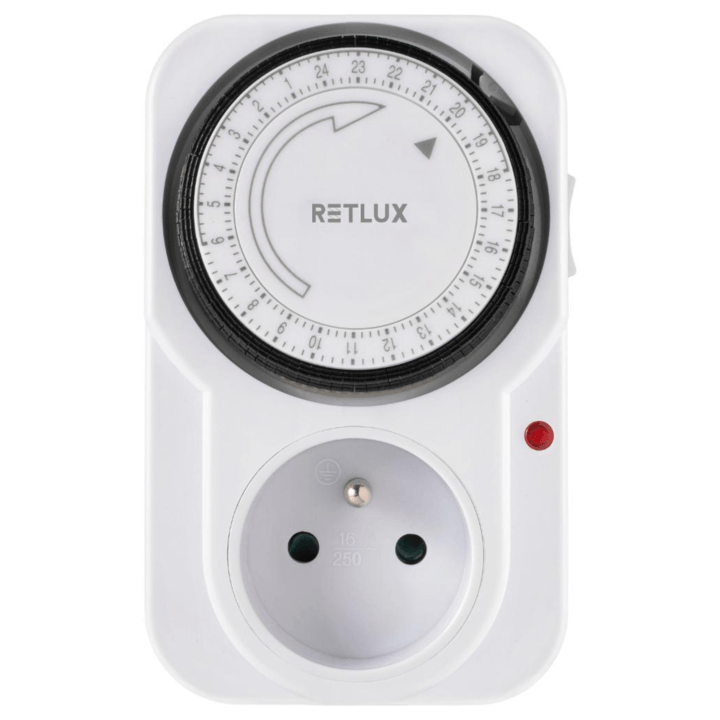 Sconto Spínací zásuvka mechanická RST10MD bílá, denní