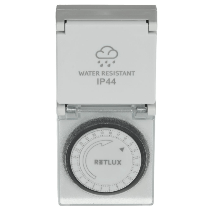 Sconto Venkovní spínací zásuvka mechanická RST12MDO bílá, denní