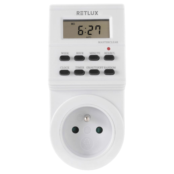 Sconto Spínací zásuvka digitální RST13D bílá