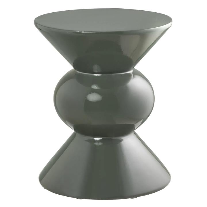 Sconto Přístavný stolek RUSULANO tmavě zelená