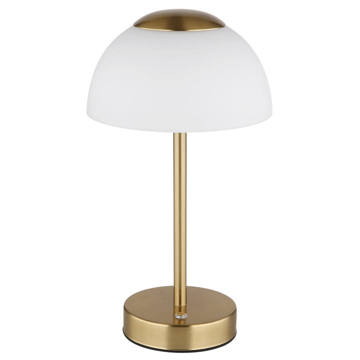 Sconto Stolní lampa SARIMA mosaz/bílá