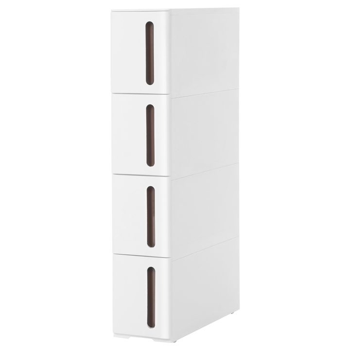 Regál s boxy SAVE bílá/hnědá 1