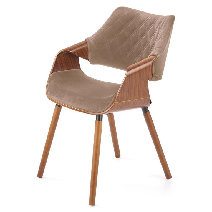 Sconto Jídelní židle SCK-396 ořech/béžová
