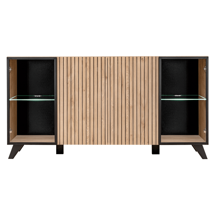 Sconto Komoda SEAN přírodní/černá