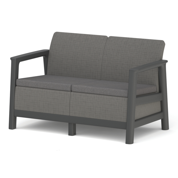 Zahradní pohovka SEDONA 2 šedá/grafitová 1