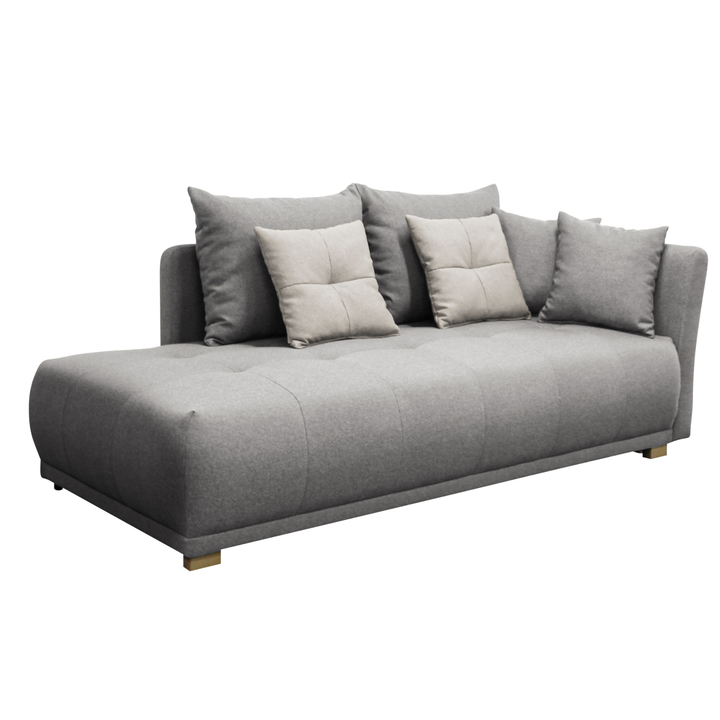 Sconto Pohovka/Divan SELAVI pravá, světle šedá