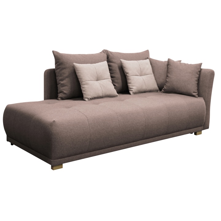 Sconto Pohovka/Divan SELAVI pravá, hnědá
