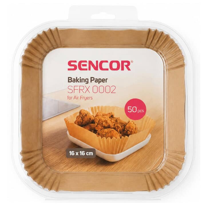 Pečící papír do fritézy SENCOR 16x16 cm, 50 ks 1