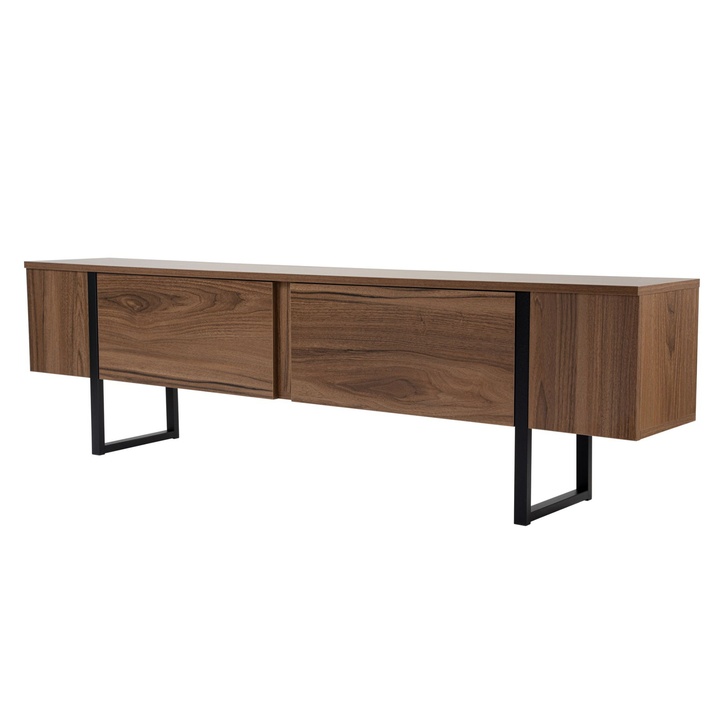 TV stolek SERENITY ořech/černá 1