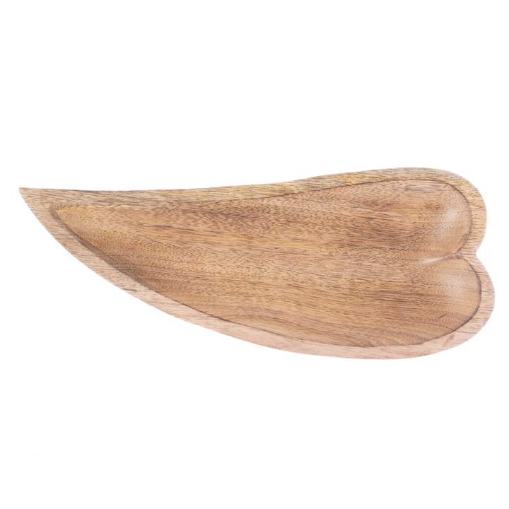 Sconto Dřevěný tác srdce SHAFFER 38x16 cm