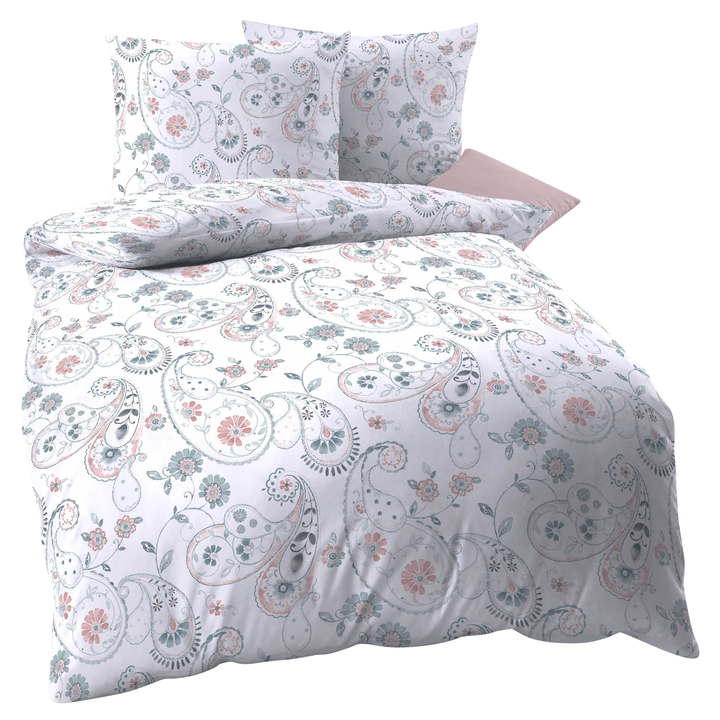 Sconto Povlečení SHANTI TAUBE bílá, 70x90 a 140x200 cm