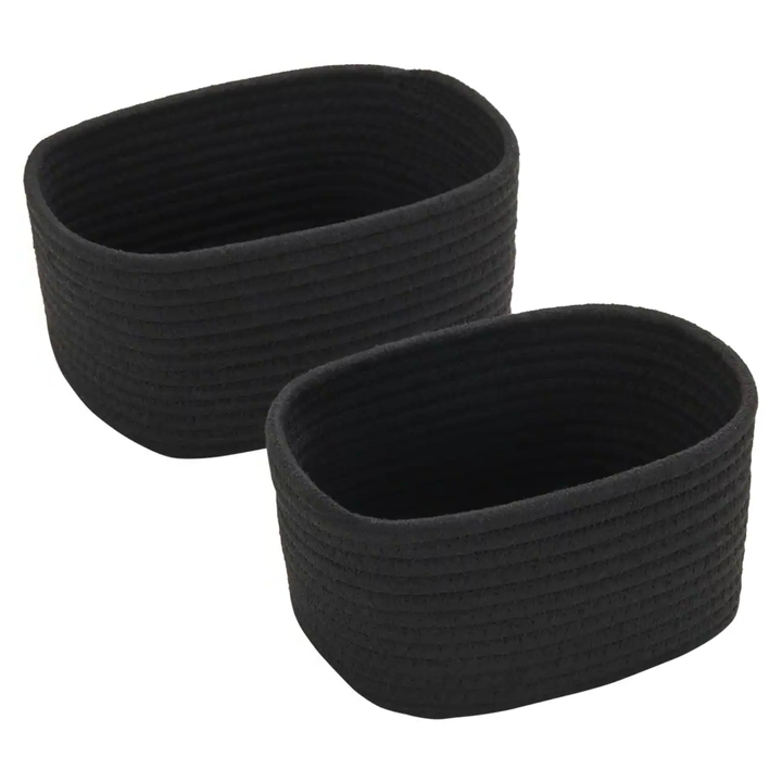 Set košíků SHAY černá, 2 ks 1