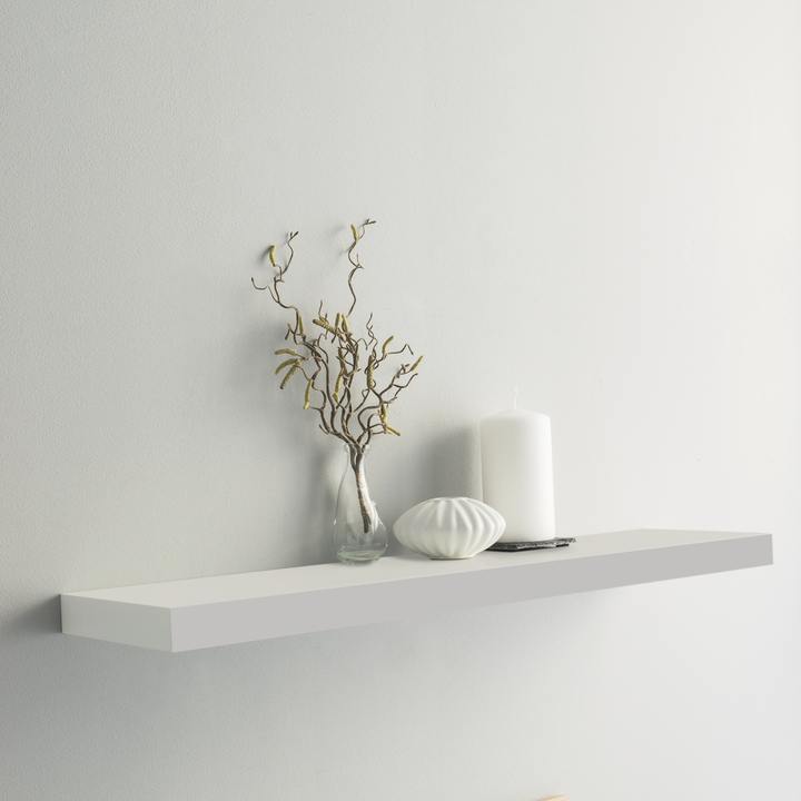 Nástěnná police SHELVY bílá, šířka 80 cm 1