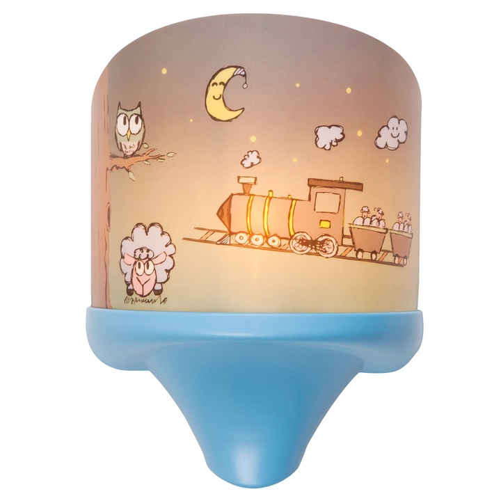 Sconto Dětské nástěnné svítidlo SHEPHERD modrá