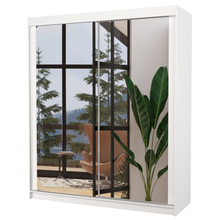 Sconto Šatní skříň SIRIN bílá