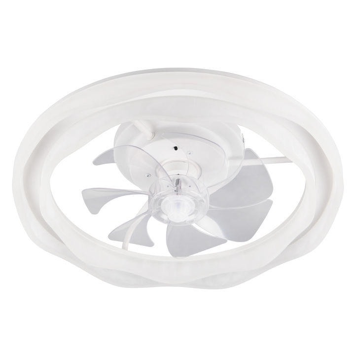 Stropní LED svítidlo s ventilátorem SKAULO bílá 1