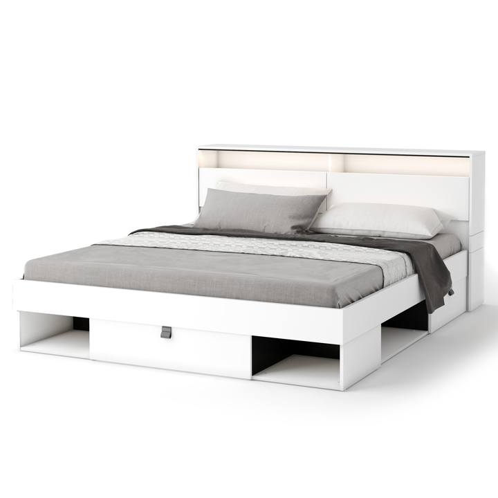 Sconto Postel s roštem SMARTEE bílá, 180x200 cm