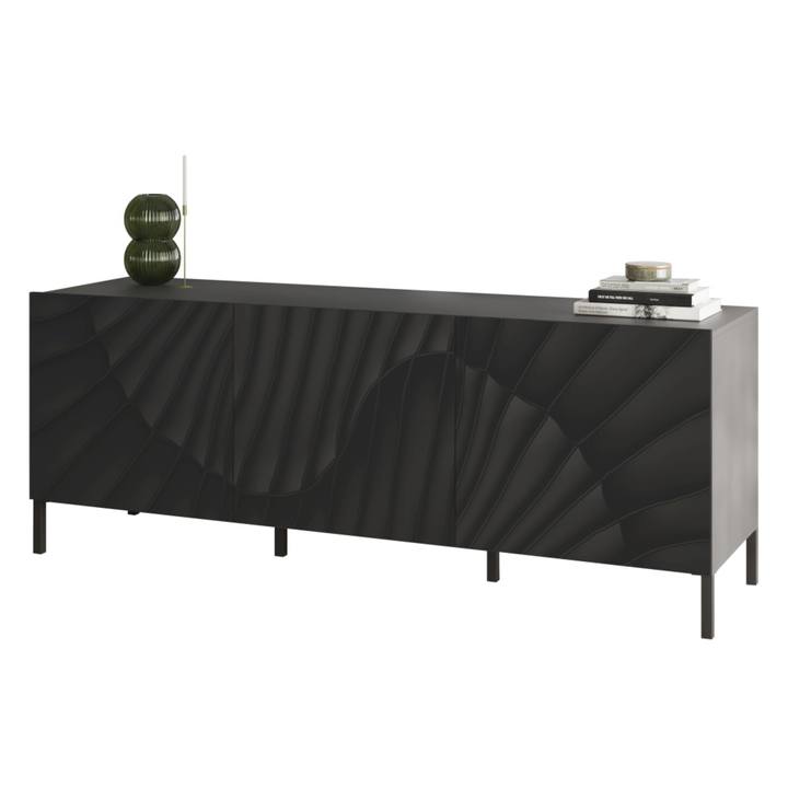 Sconto TV komoda SNAKE 1 šedá matná