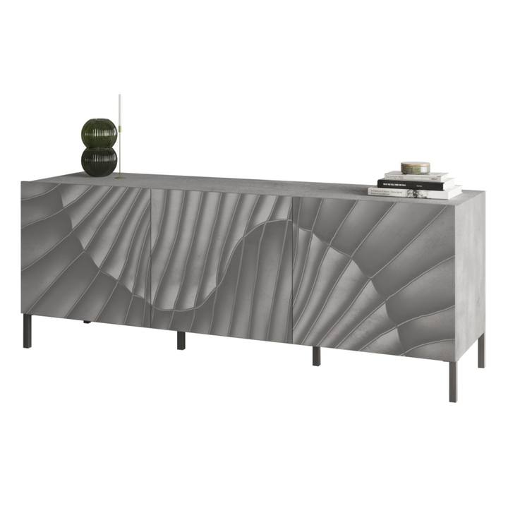 Sconto TV komoda SNAKE 1 cementová