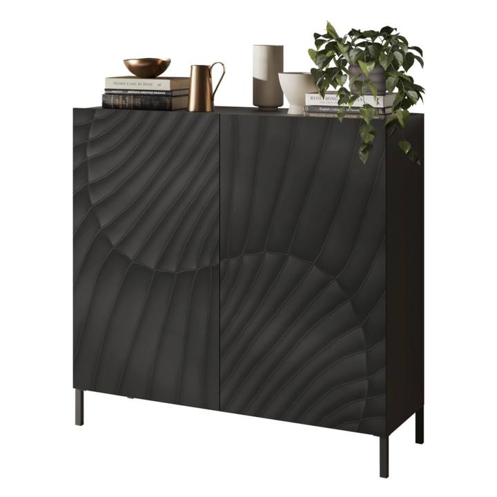 Sconto Komoda SNAKE 2 šedá matná