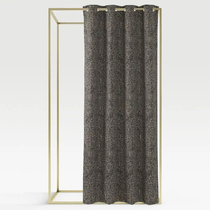 Sconto Závěs SOFIA taupe/černá, 140x245 cm