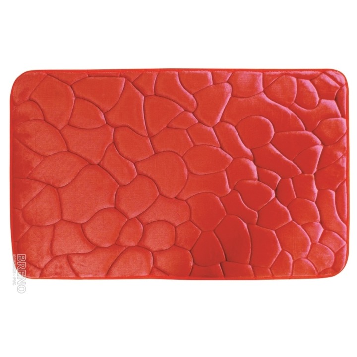 Sconto Koupelnová předložka SOFT 3 červená, 50x80 cm