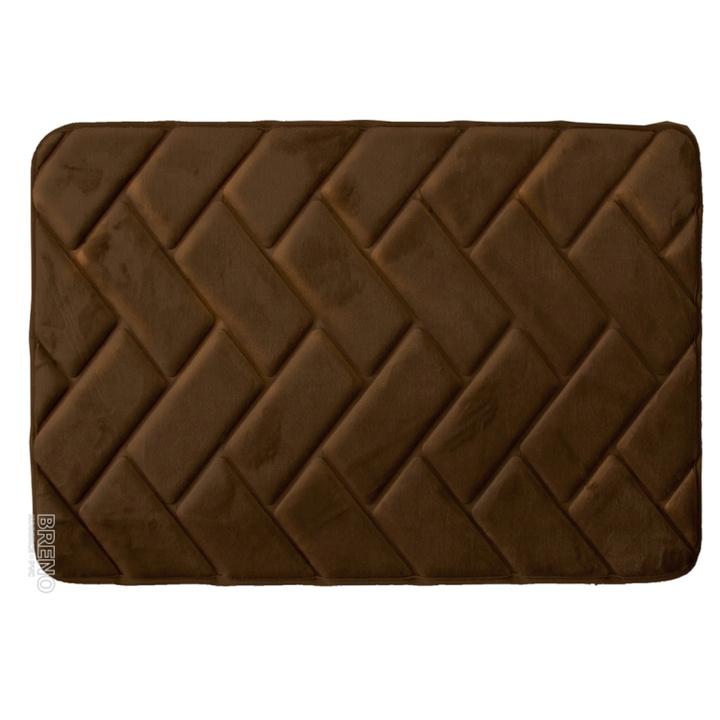 Sconto Koupelnová předložka SOFT 4 kávová, 50x80 cm