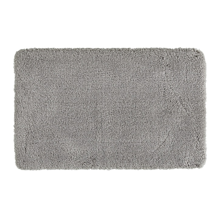 Sconto Koupelnová předložka SOFTY  55 stříbrná, 55x65 cm