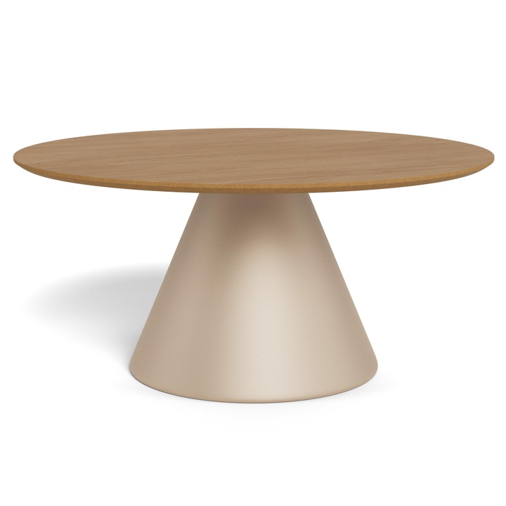 Sconto Konferenční stolek SOLI 5 dub/šedá